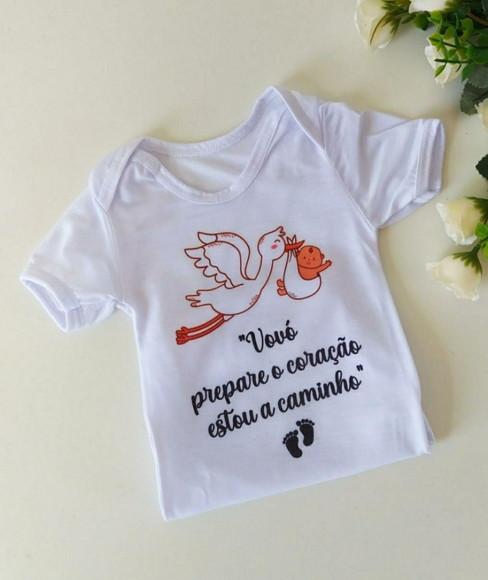 Body personalizado revelação gravidez Vovó