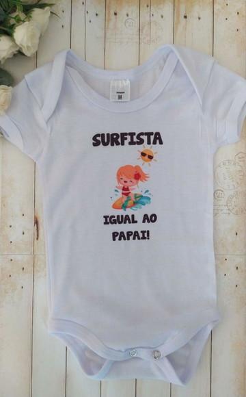 Body Personalizado Surfista Igual ao Papai