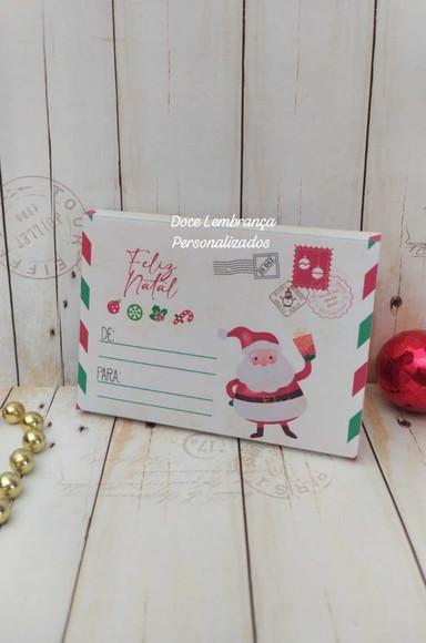 Caixa Kit Kat Cartinha Papai Noel Natal Brinde Fim de Ano