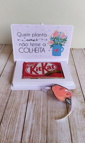 Caixa Kit Kat Rosa Personalizado Dia dos Professores