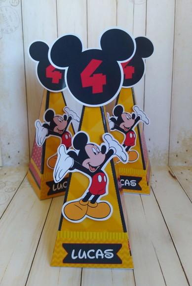 Caixa Pirâmide Personalizada Mickey