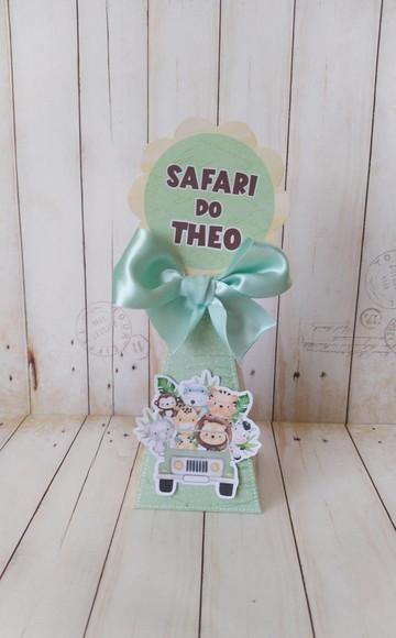 Caixa Pirâmide Safari Baby Personalizada