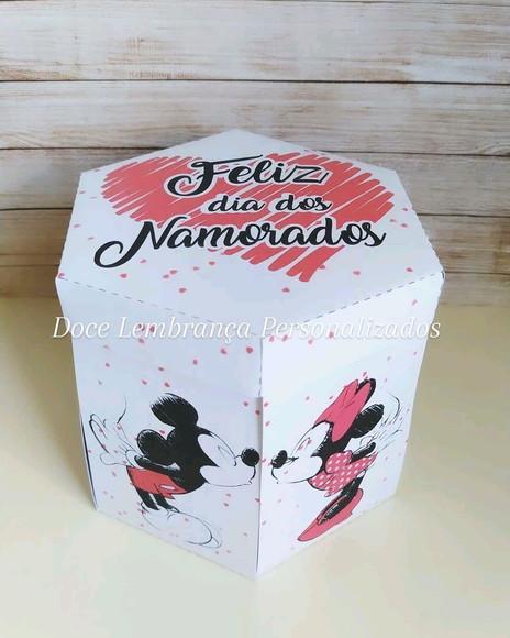 Caixa surpresa namorados com caneca