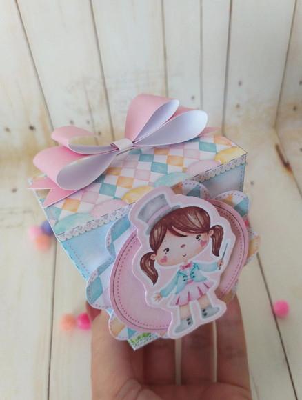 Caixa Sushi Circo Rosa Personalizada