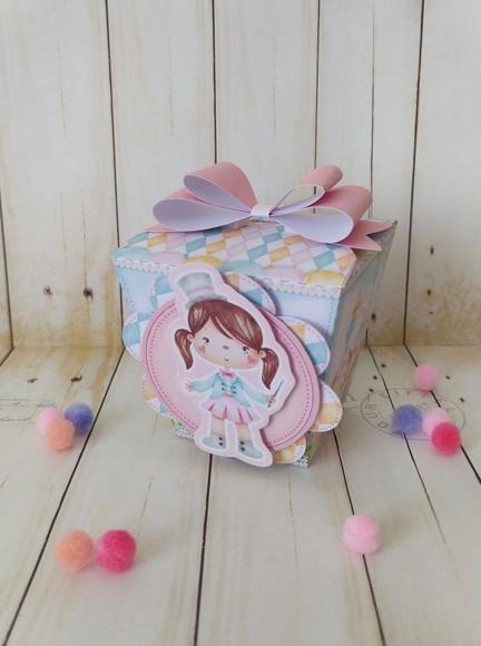 Caixa Sushi Circo Rosa Personalizada