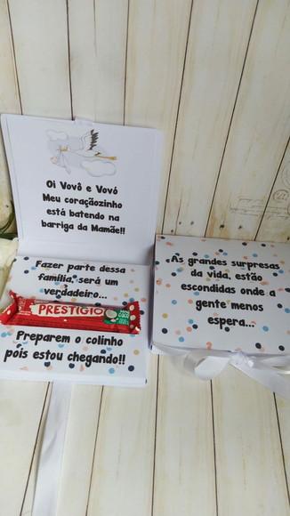 Caixinha Revelação Gravidez