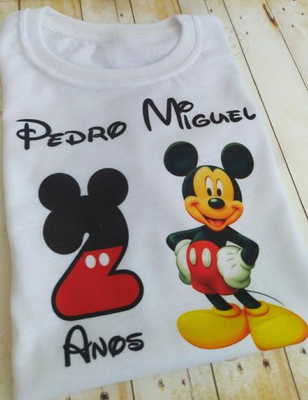 Camiseta Personalizada Mickey