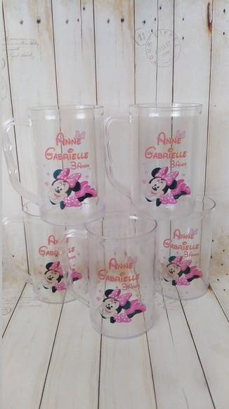 Caneca Acrílica Minnie Rosa Lembrancinha