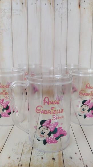 Caneca Acrílica Minnie Rosa Lembrancinha