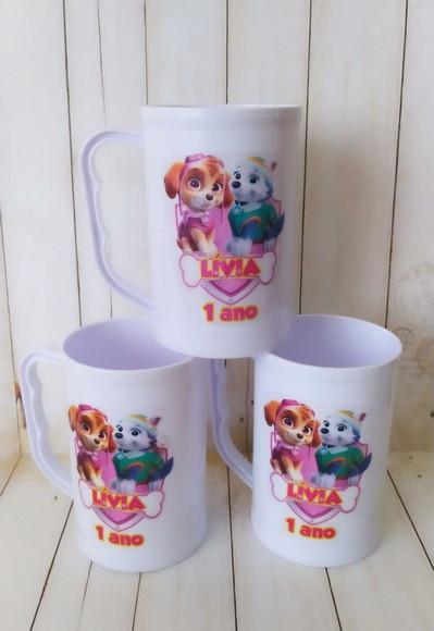 Caneca Acrilica Skye e Everest Patrulha Canina