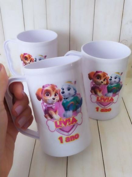 Caneca Acrilica Skye e Everest Patrulha Canina
