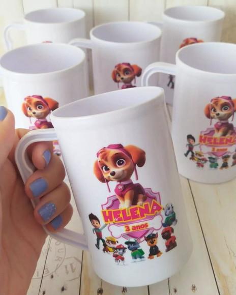 Caneca Acrilica Skye Turma Patrulha Canina