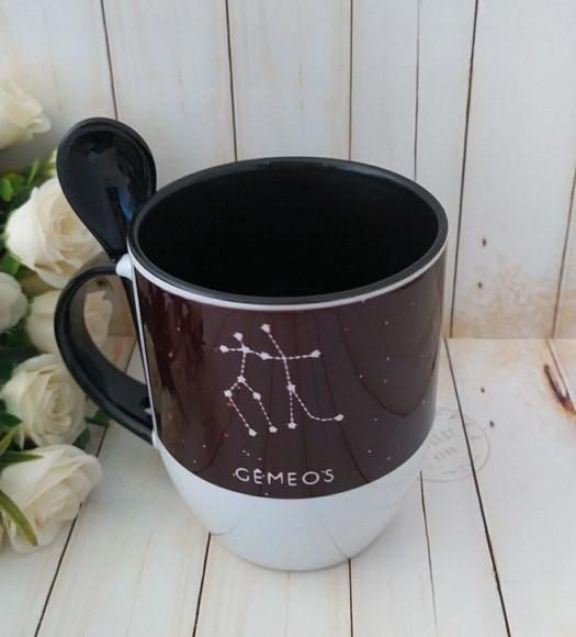 Caneca com colher personalizada Signos