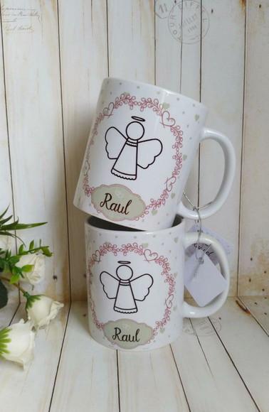 Caneca Convite Padrinhos de Batismo (neutra) 2 Unidades