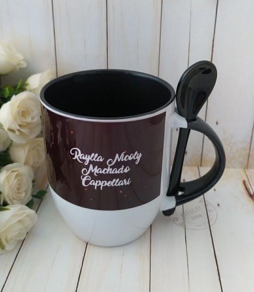 Caneca com colher personalizada Signos