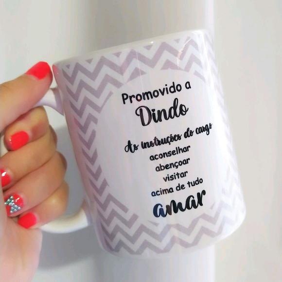 Caneca Convite Padrinhos de Batismo Personalizada 2 Unidades