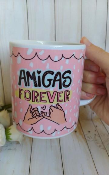 Caneca de porcelana Amigas