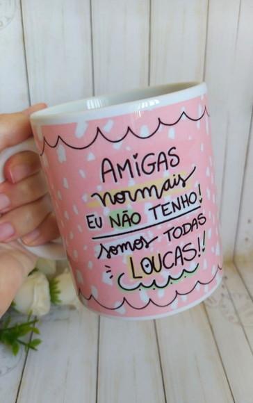 Caneca de porcelana Amigas