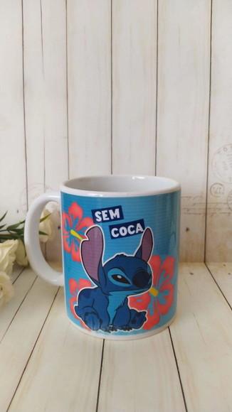 Caneca Personalizada Stitch com Coca sem Coca