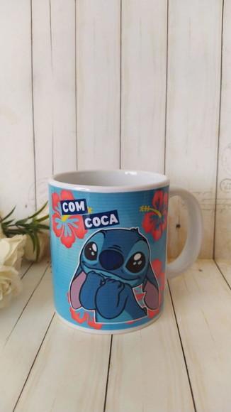 Caneca Personalizada Stitch com Coca sem Coca