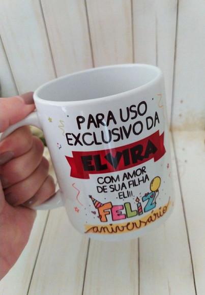 Caneca Porcelana Aniversário