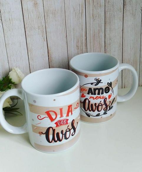Caneca porcelana Dia dos Avós