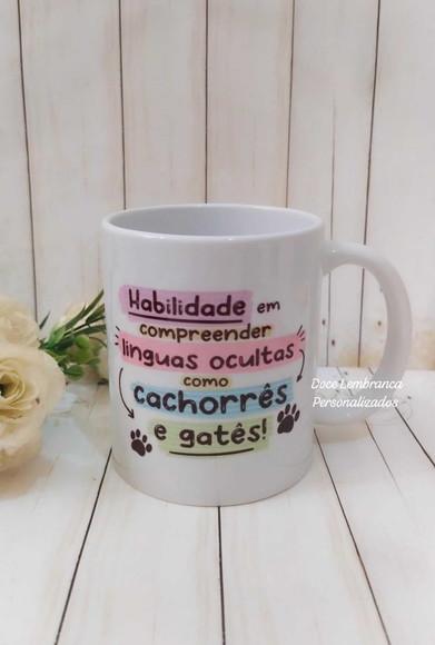 Caneca Porcelana Veterinária Caneca Dia do Veterinário