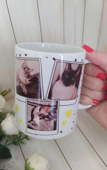 Caneca Porcelana Mãe De Gato/mãe De Pet Com Foto