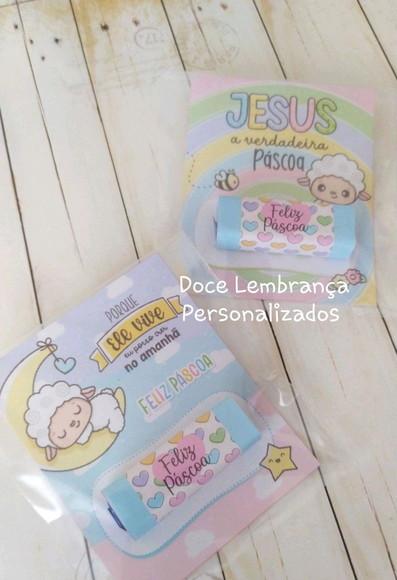 Card com Bis Personalizado Páscoa Religiosa