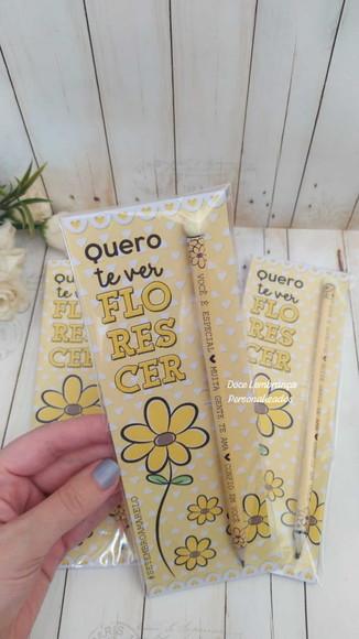 Card com Lápis Lembrancinhas Setembro Amarelo