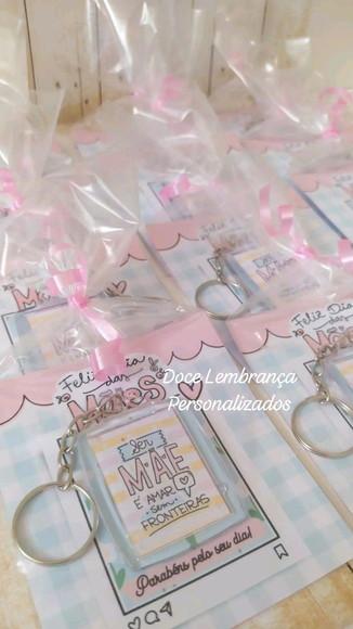 Card com Chaveiro Dia das Mães Lembrancinha Personalizada