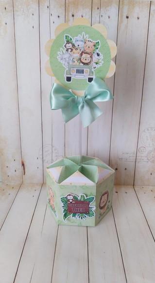 Centro de Mesa Safari Baby Cute Personalizado