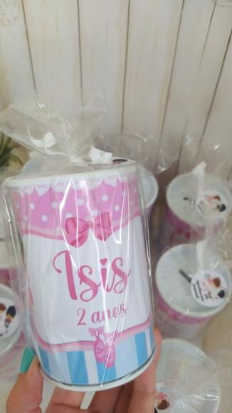 Cofrinho Bailarina Personalizado Embalados
