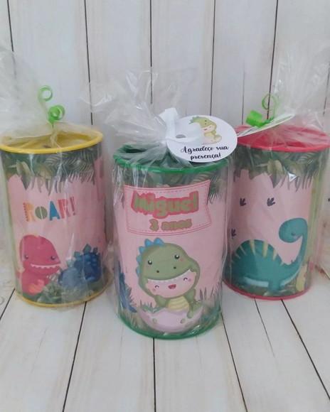 Cofrinho Dinossauro/ Dino Baby Personalizado Embalado