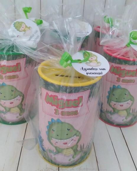 Cofrinho Dinossauro/ Dino Baby Personalizado Embalado