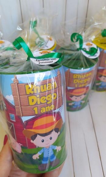 Cofrinho Fazendinha Personalizado Embalados