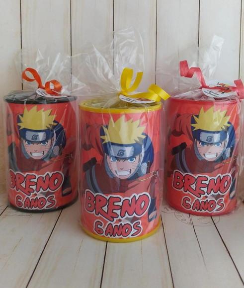 Cofrinho Naruto Personalizado Embalado