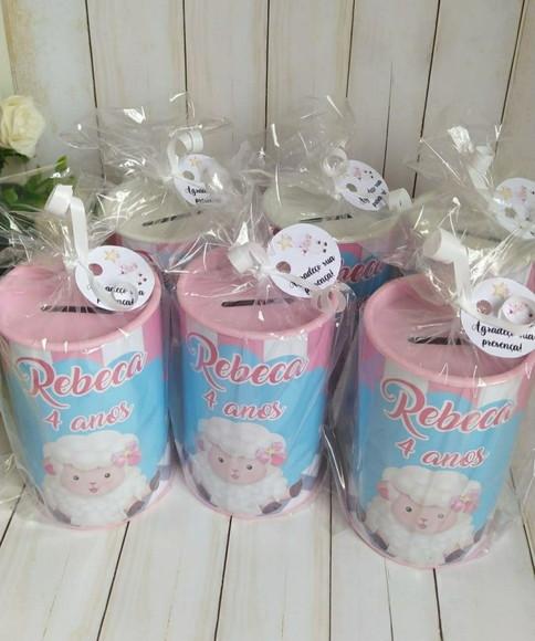Cofrinho Ovelhinha Personalizado Embalados
