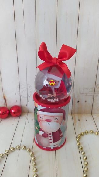 Cofrinho Personalizado com Esfera Natal Brinde Fim de Ano