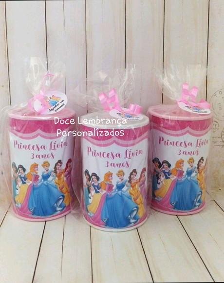Cofrinho Princesas Personalizado Embalados