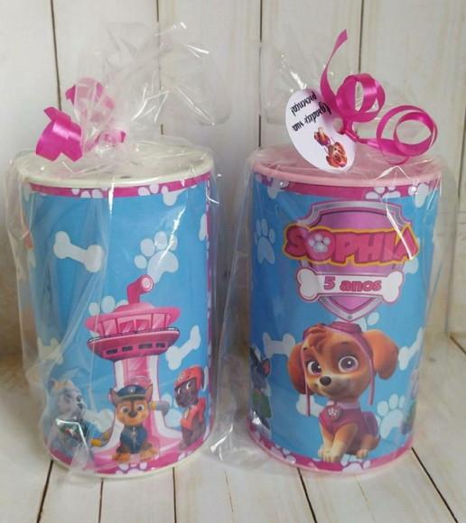 Cofrinho Skye Patrulha Canina Personalizado Embalados