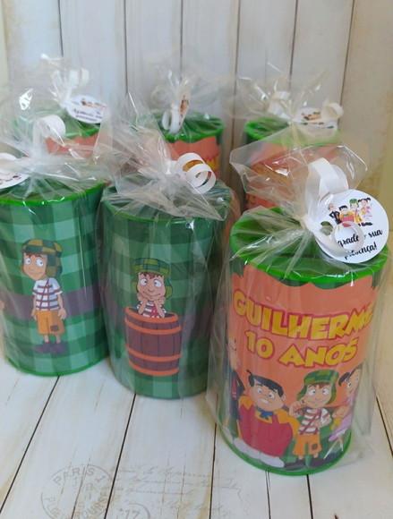 Cofrinho Turma do Chaves Personalizado Embalado