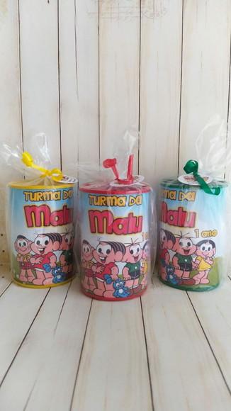 Cofrinho Turma da Mônica Personalizado Embalado
