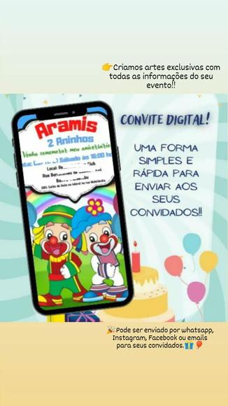 Convite Digital Personalizado Patati Patata