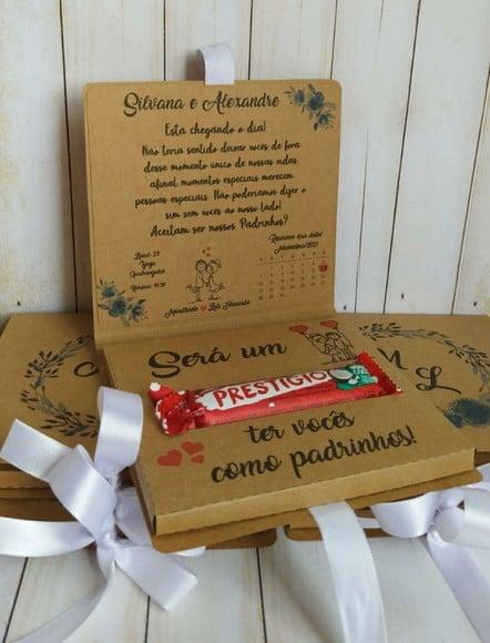 Convite Prestígio Padrinhos de Casamento