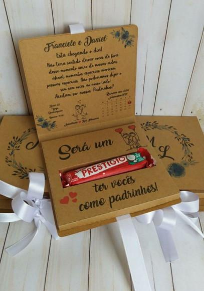 Convite Prestígio Padrinhos de Casamento