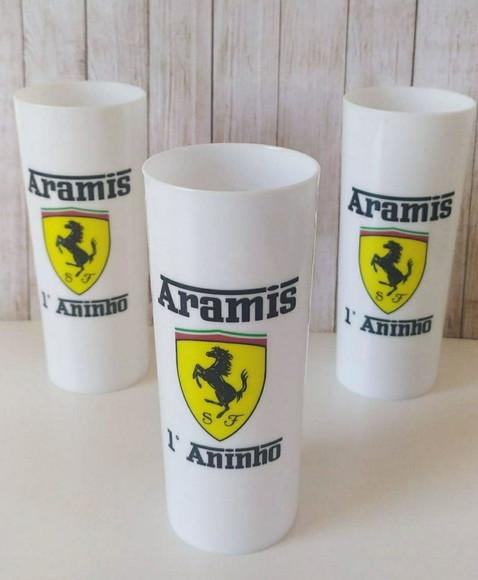 Copo Long drink Ferrari personalizado