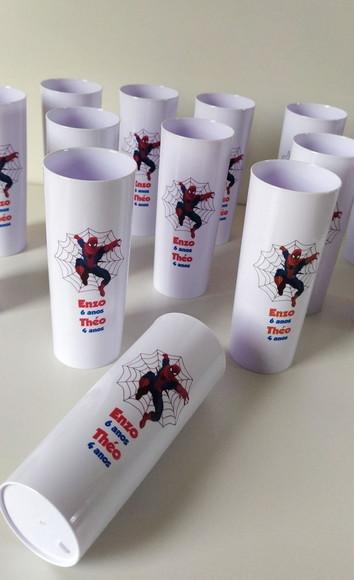 Copo Long drink Homem Aranha personalizado