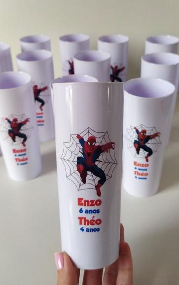 Copo Long drink Homem Aranha personalizado