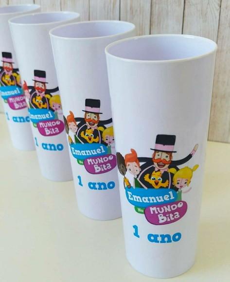 Copo Long drink Mundo Bita personalizado